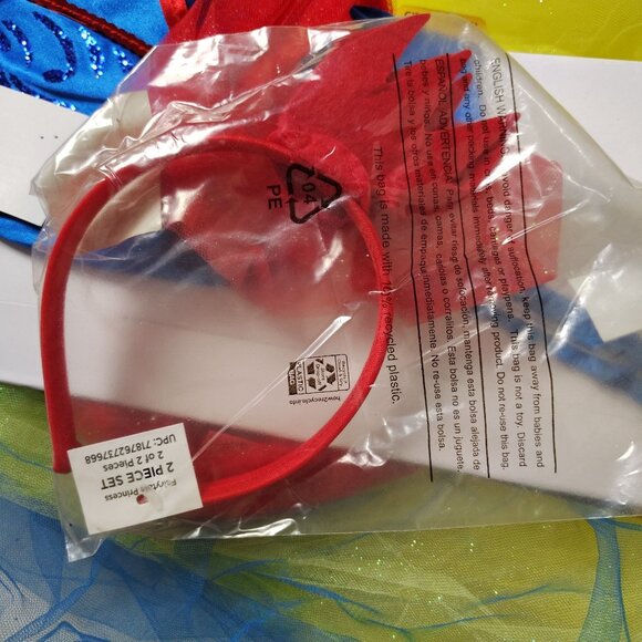 Girls L (10-12) Fairytale Princess Light-Up Dress With Headband Halloween Costum - Picture 10 of 10